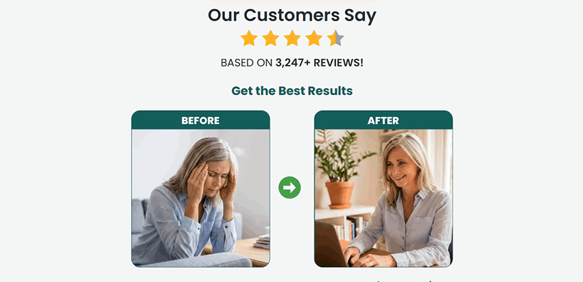 MemoryFuel customer rating with before after difference