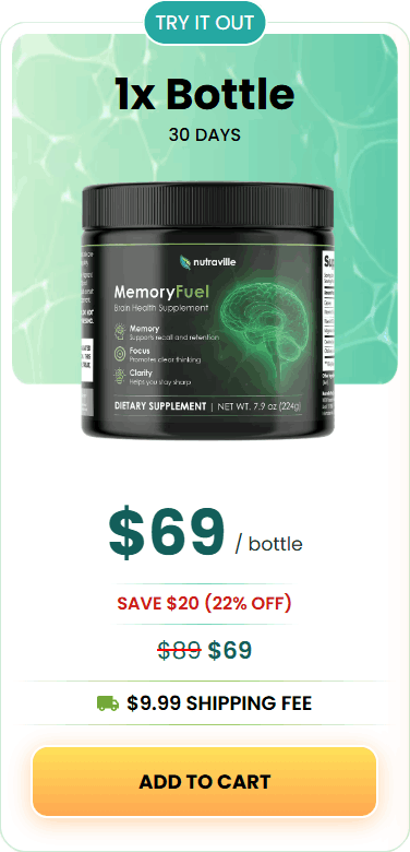 MemoryFuel order 1 bottle