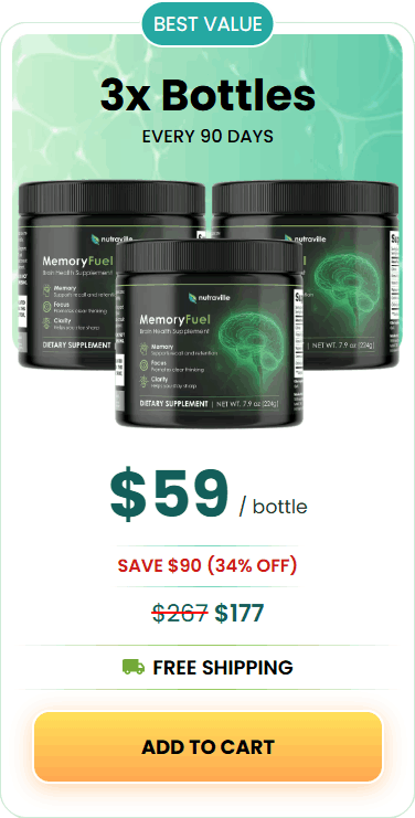 MemoryFuel oredr 3 bottles