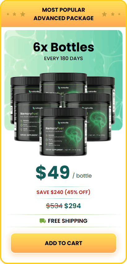 MemoryFuel order 6 bottles